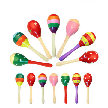 10 cm / 20 cm / 25 cm educacional criança bebê brinquedo de madeira personalizado maracas